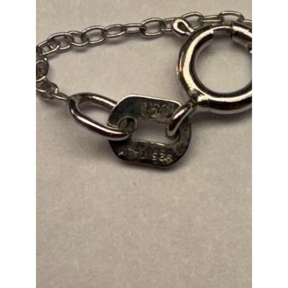 Estate Sterling Silver 925 Cross Necklace w/ Diamond Accents 18” Chain 2.0g - Picture 7 of 12